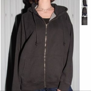 BRANDY MELVILLE CHRISTY ZIP UP HOODIE NWT